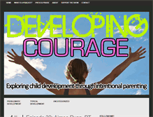 Tablet Screenshot of developingcourage.com